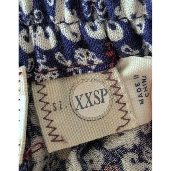 Anthropologie Hei Hei Pants Wide Leg Festival Hippie Boho Womens Blue Sz XXSP - Picture 8 of 16